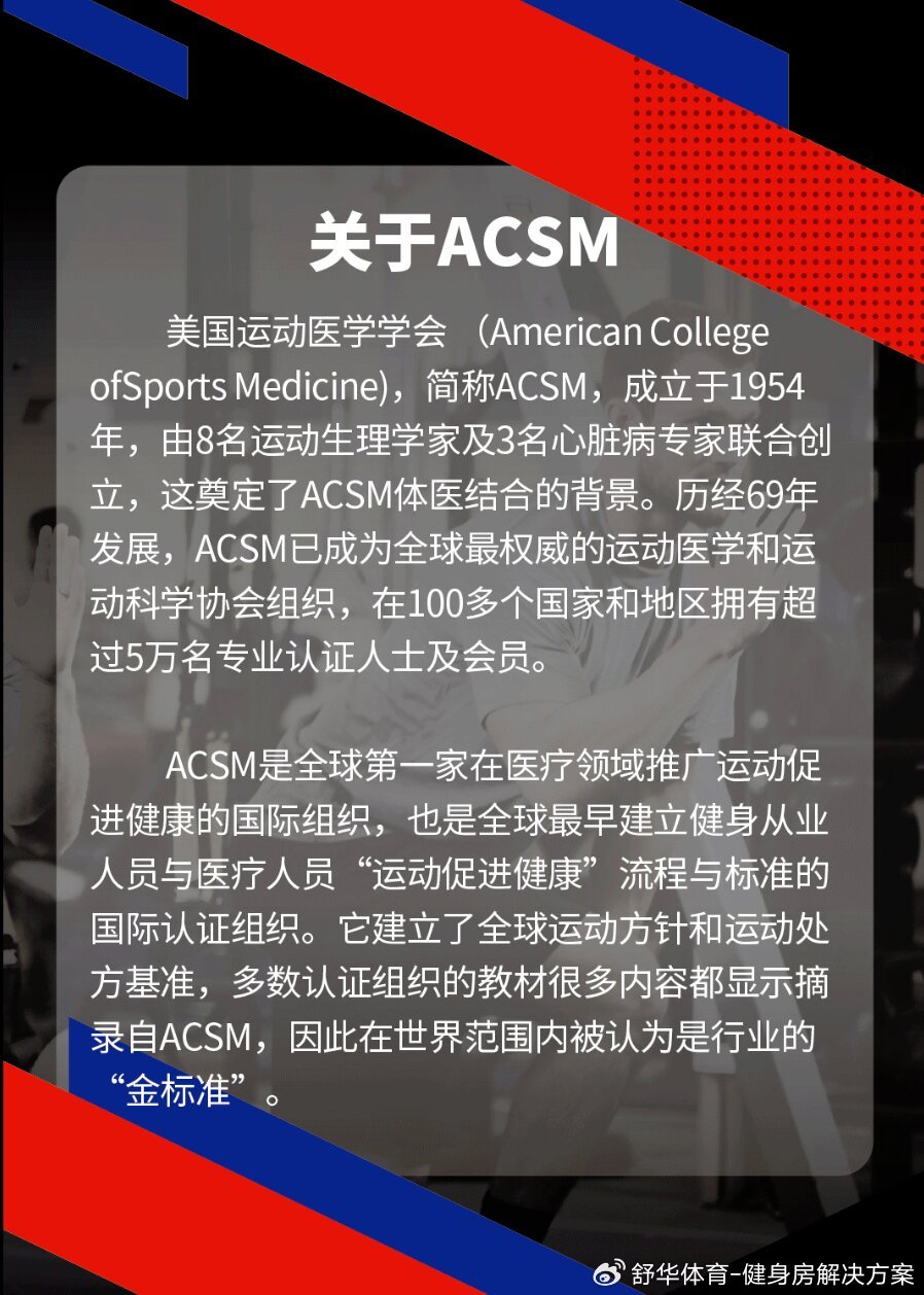 舒华体育|2024年ACSM-BISM中文CPT国际注册私人教练认证 上海站来啦！