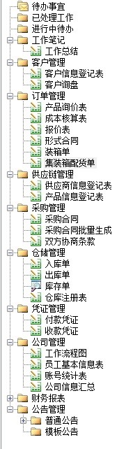 勤哲Excel服务器自动生成进出口企业个性化ERP管理系统